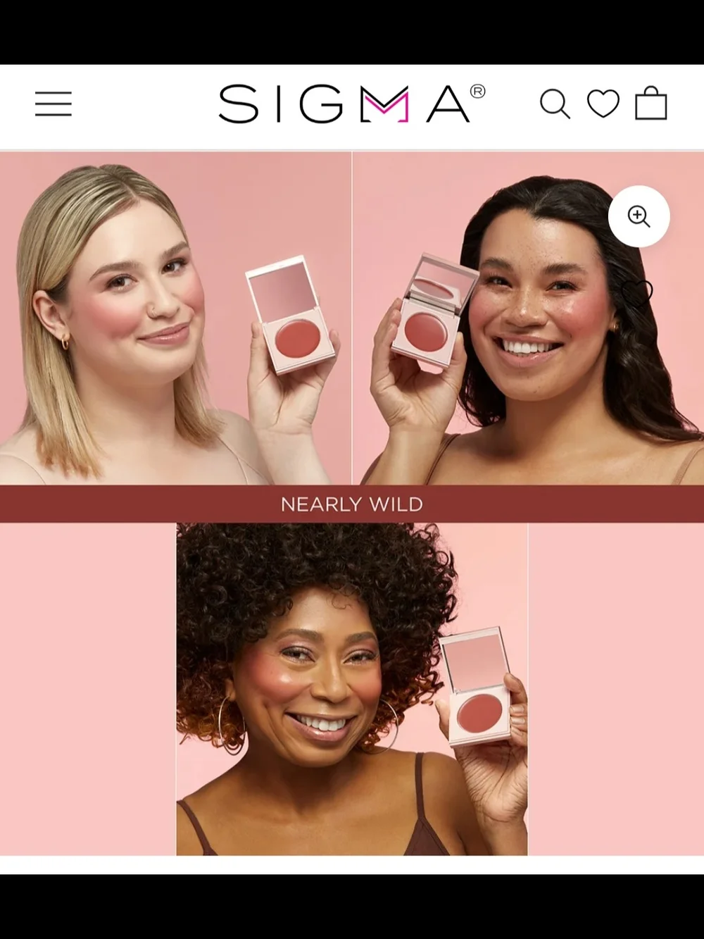 Sigma Cream Blush In Nearly Wild New Sealed